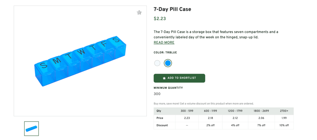 Pill Organizer Bottle