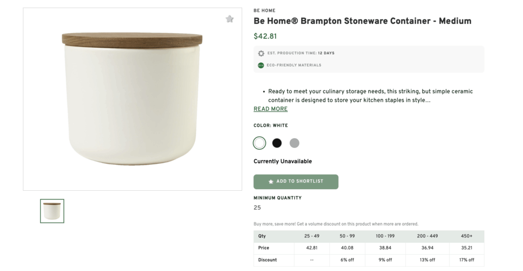 Square Food Container